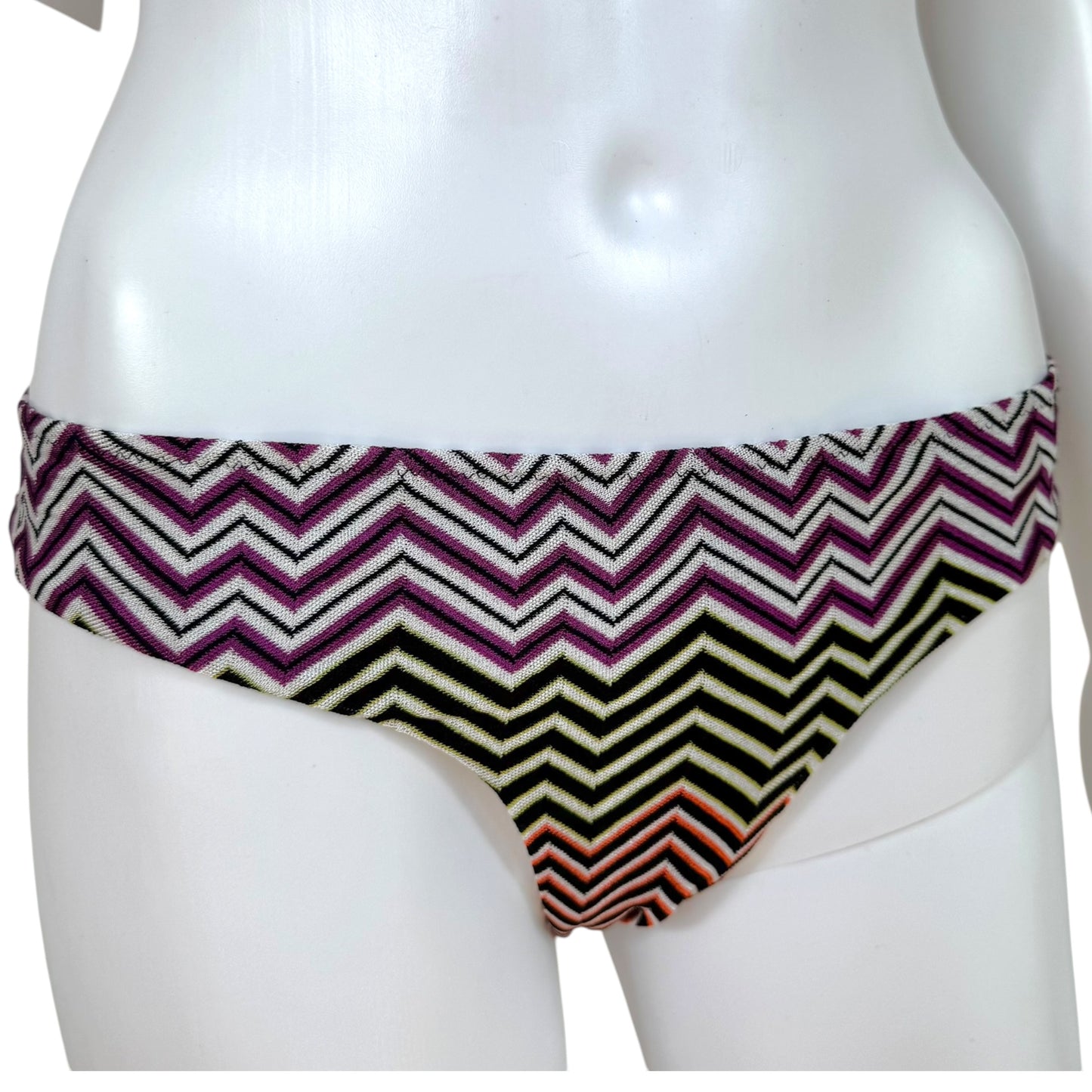 Missoni Mare Multicolor Chevron Knit Bandeau Bikini Set NEW