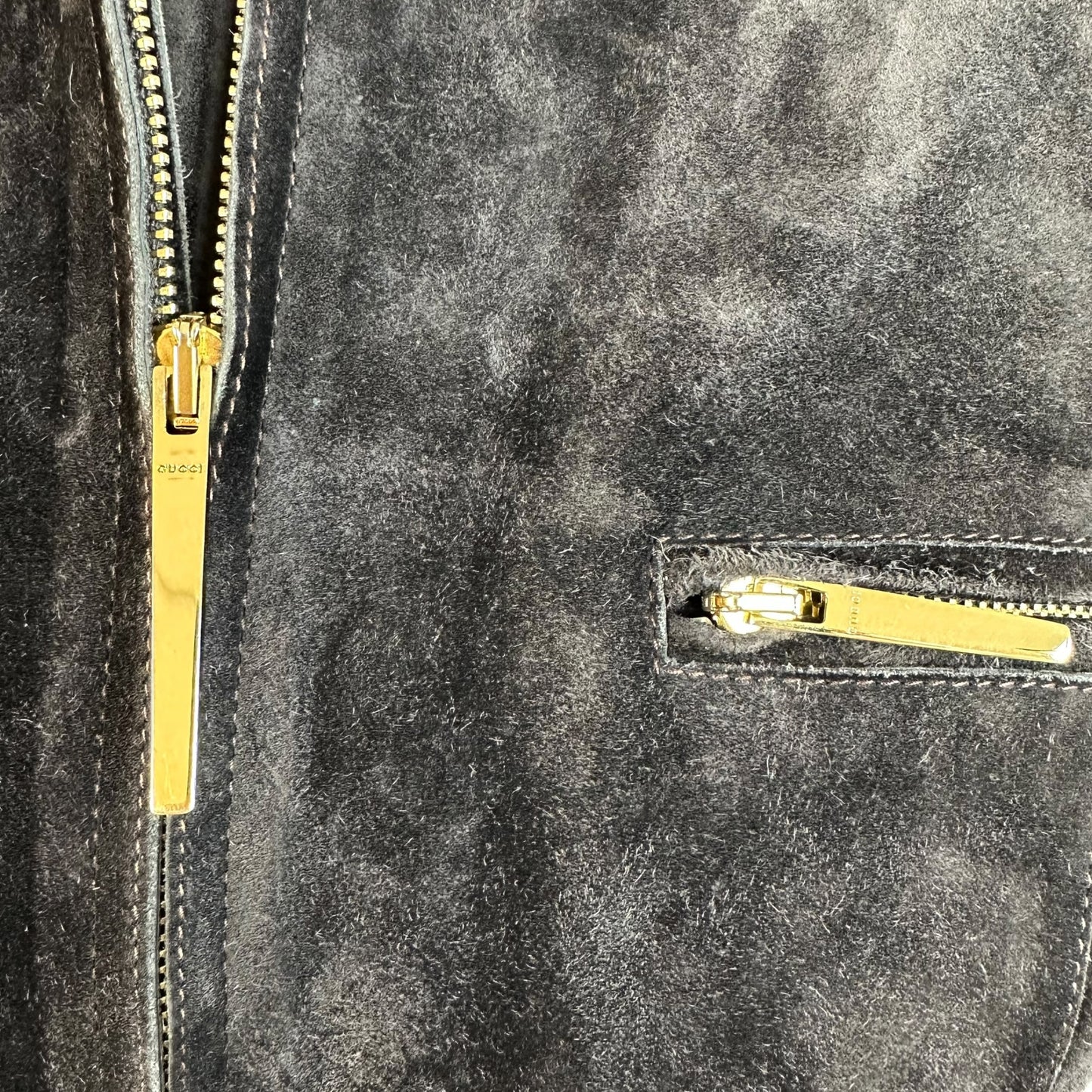 Gucci Brown Suede Fur Lined Jacket - Outfit Repeater