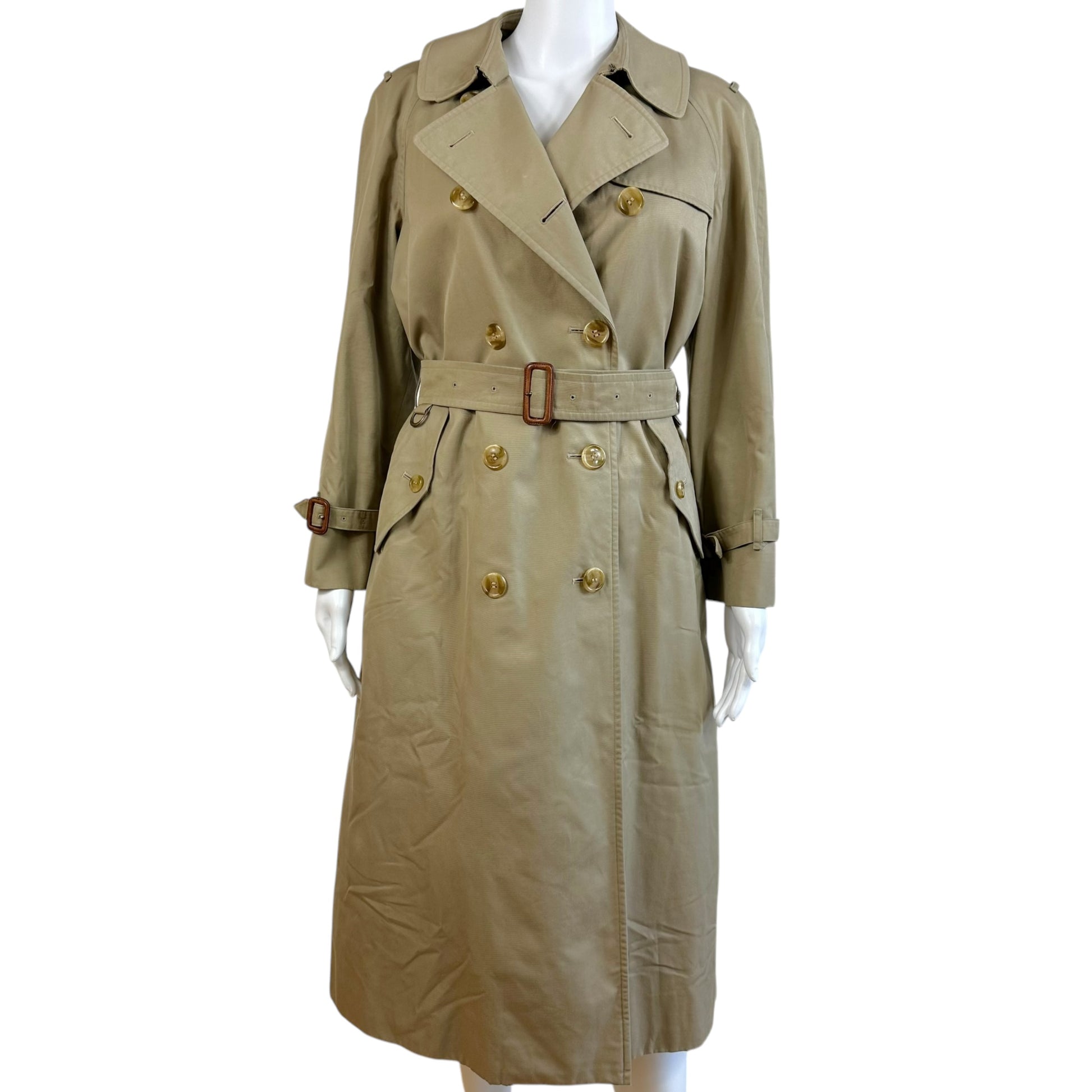 Burberry Tan Double Layer Trench Coat - Outfit Repeater