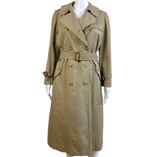 Burberry Tan Double Layer Trench Coat - Outfit Repeater