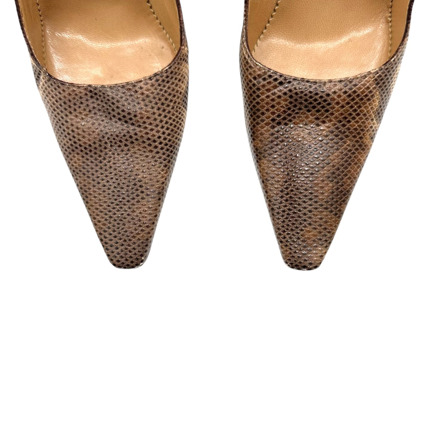 Gucci by Tom Ford Beige Snakeskin Heels