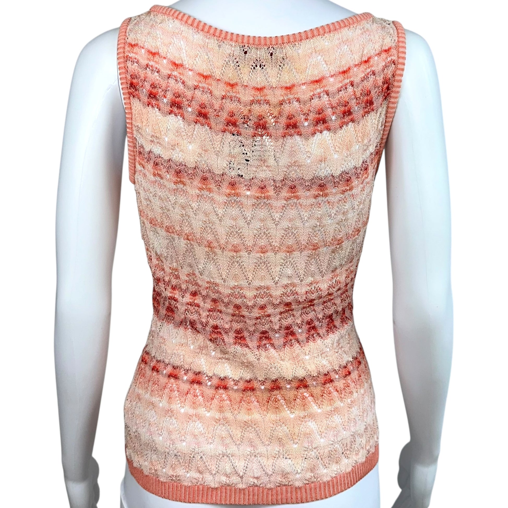Missoni Pink Knit Tank Top - Outfit Repeater