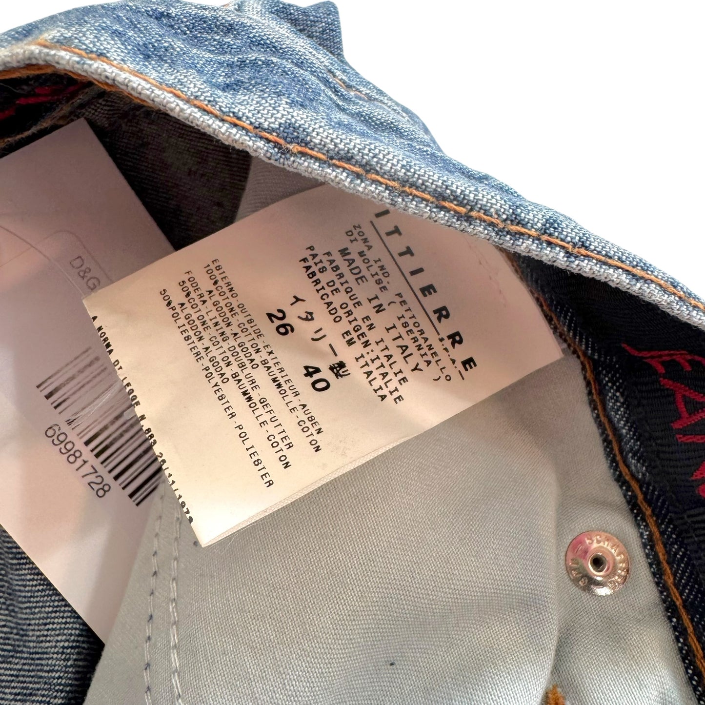 D&G Dolce & Gabbana Blue Denim Ultra Flare Jeans