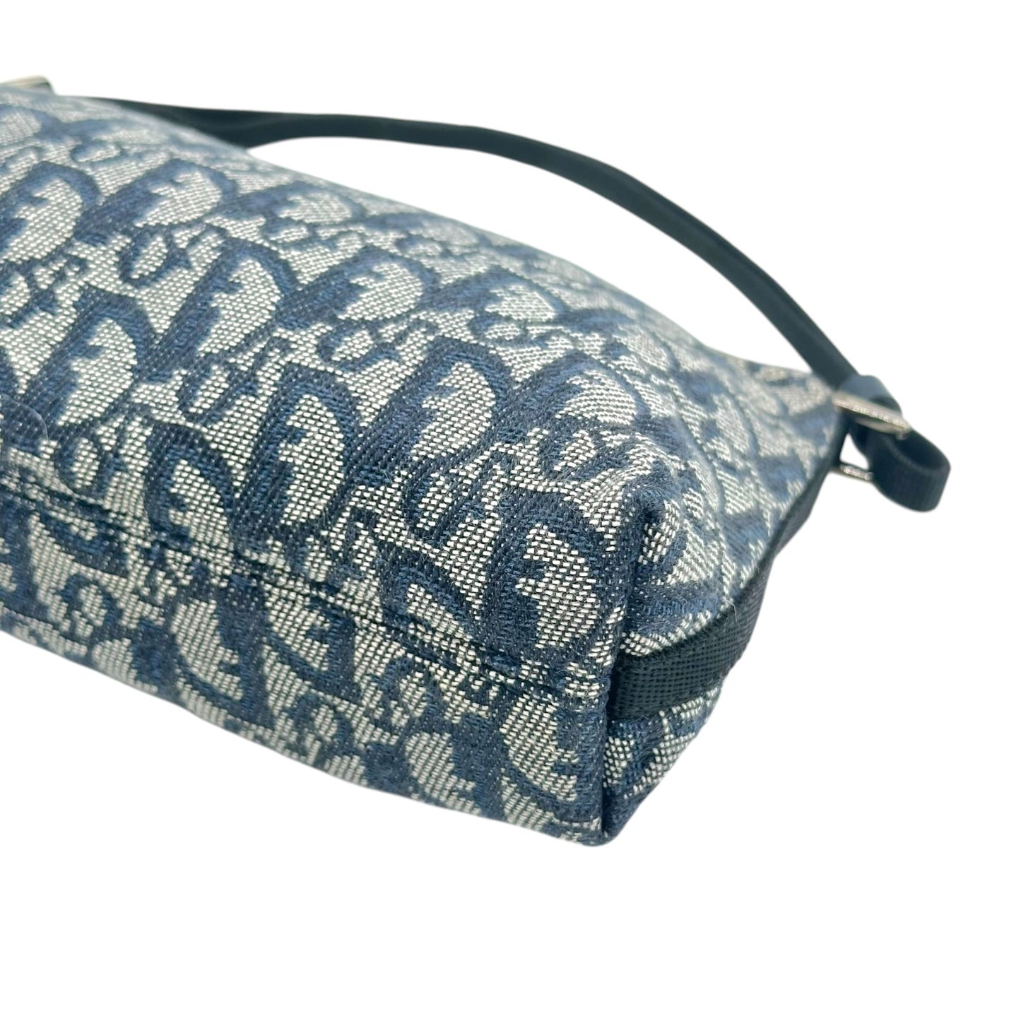 Christian Dior Navy Blue Trotter Monogram Shoulder Bag