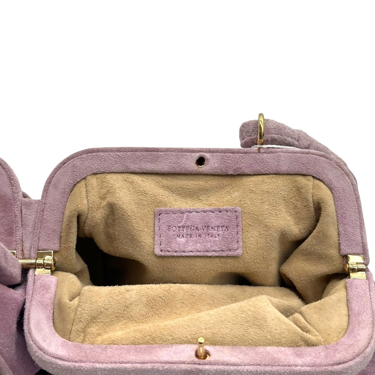 Bottega Veneta Limited Edition Lavender Suede Beaded Shoulder Bag - Outfit Repeater