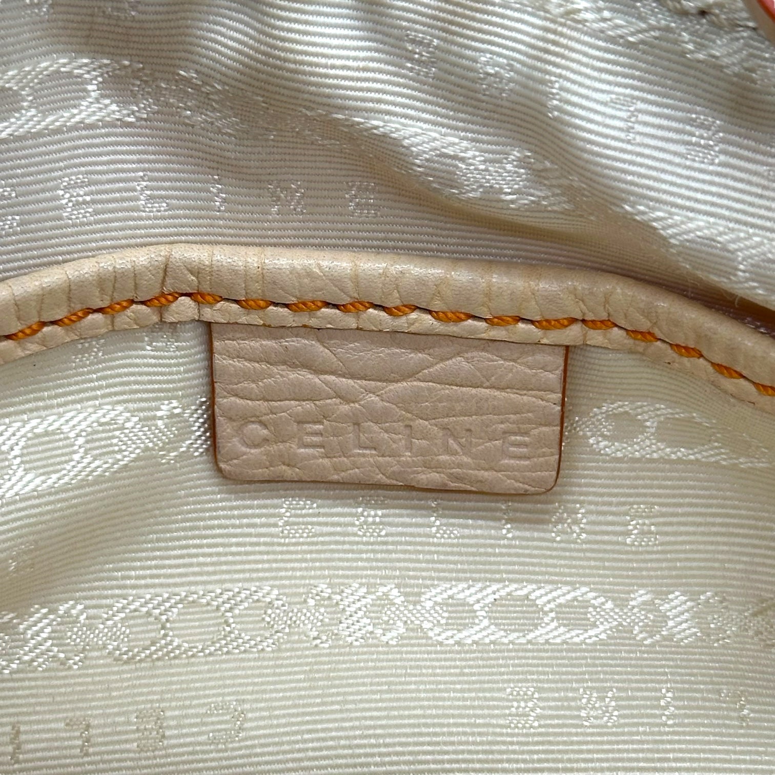 Celine Orange Mini Bag w/ Logo Charm - Outfit Repeater