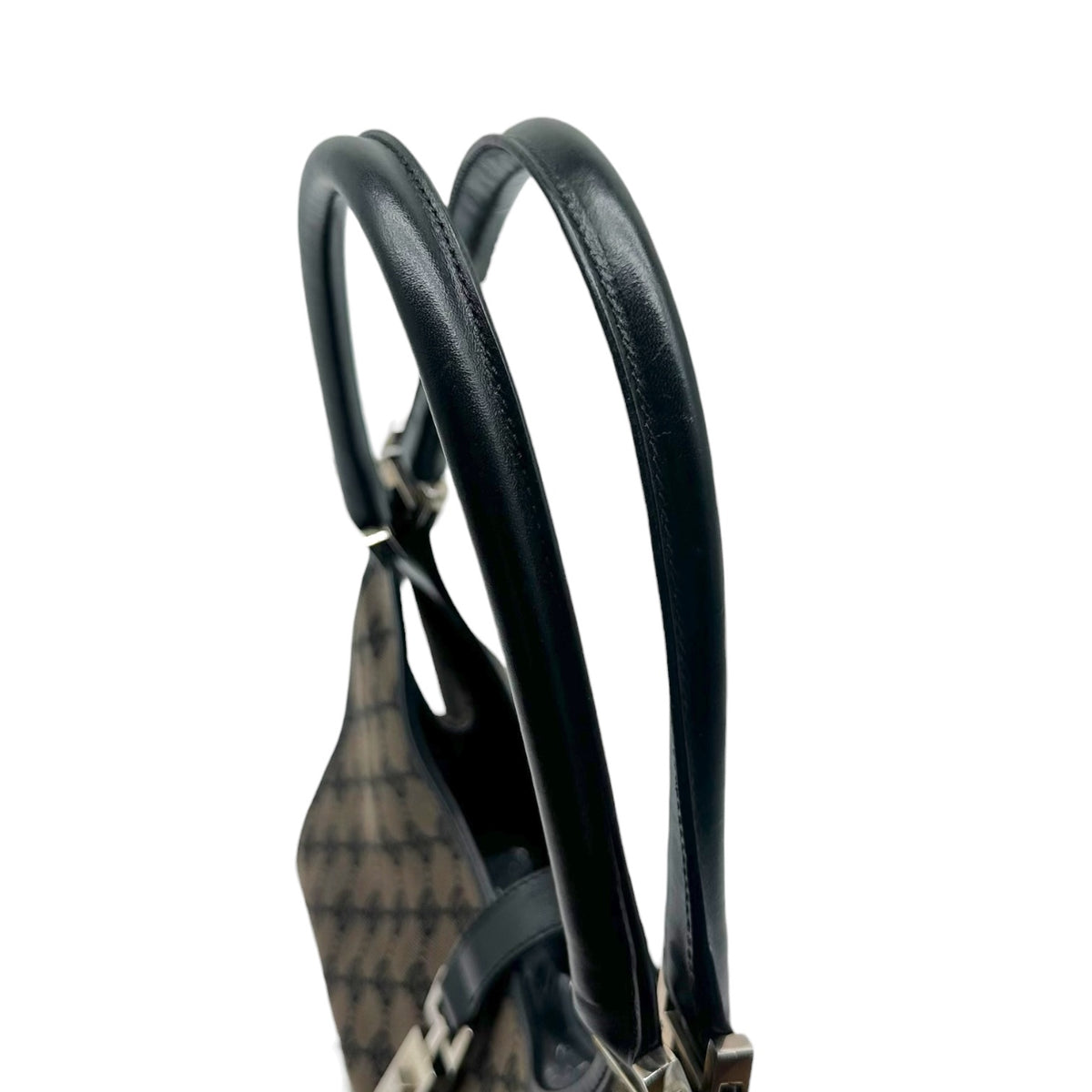 Gucci Jackie Shoulder Bag Brown Black Monogram Canvas