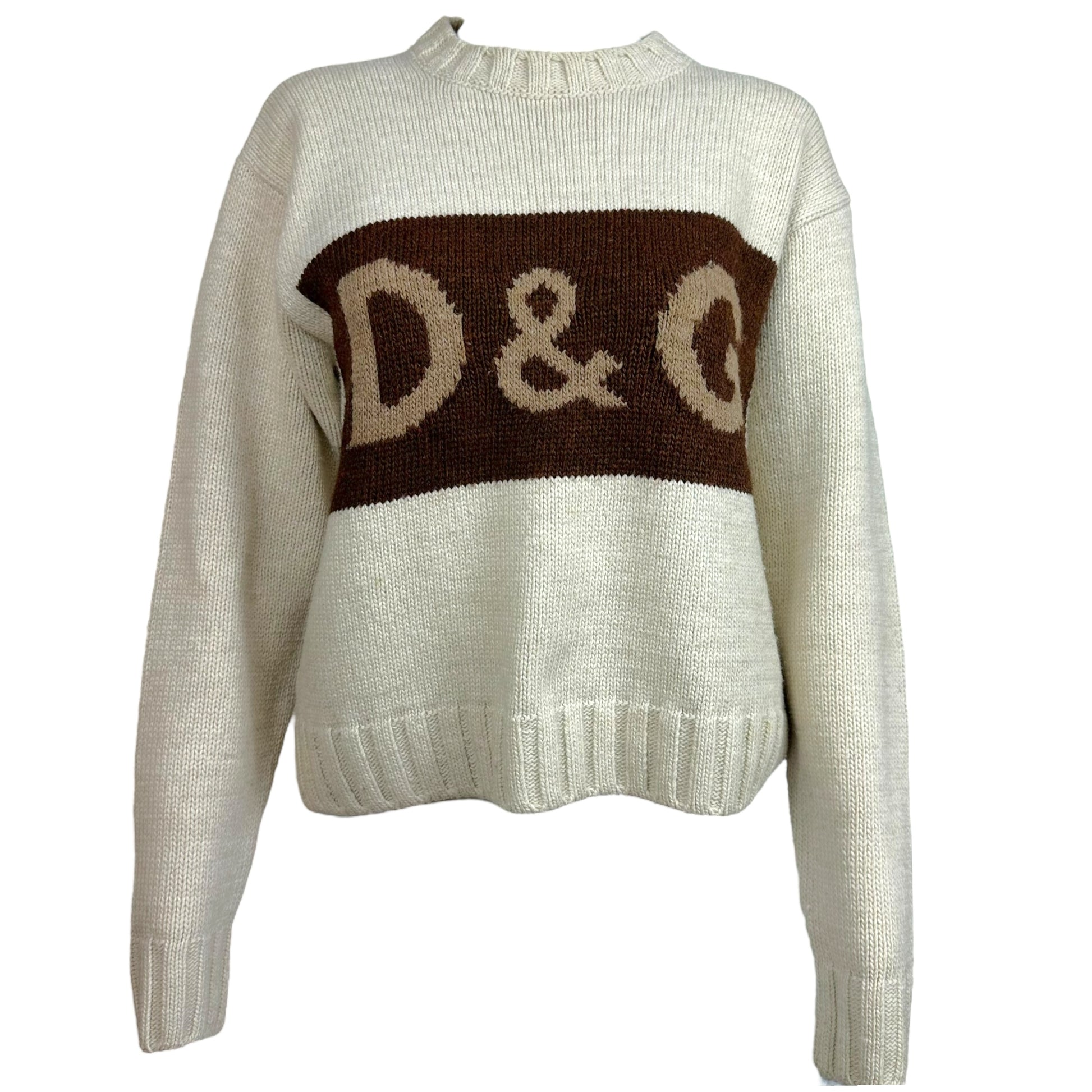 D&G Dolce & Gabbana Wool Logo Sweater - Outfit Repeater