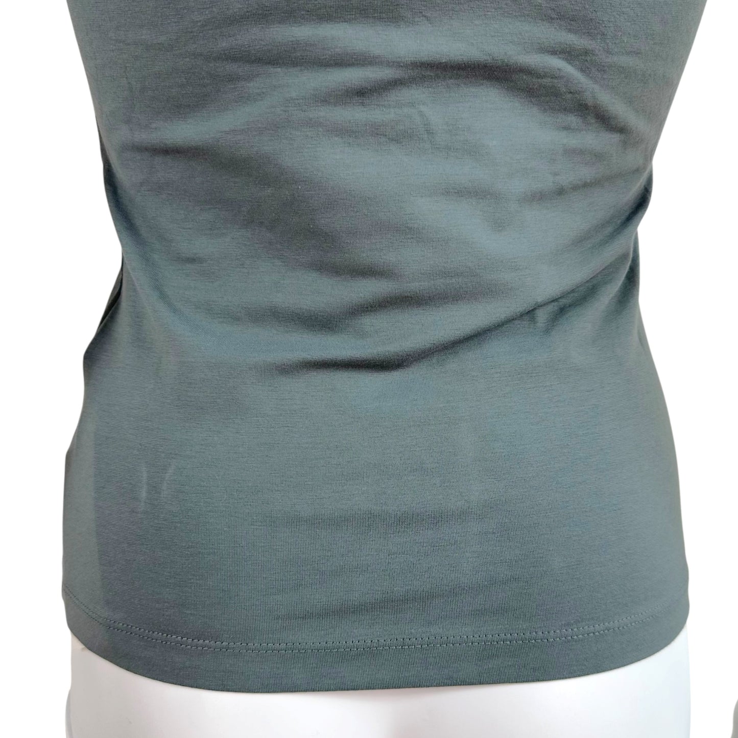 Galliano Gray Gold Glitter Logo Tank Top