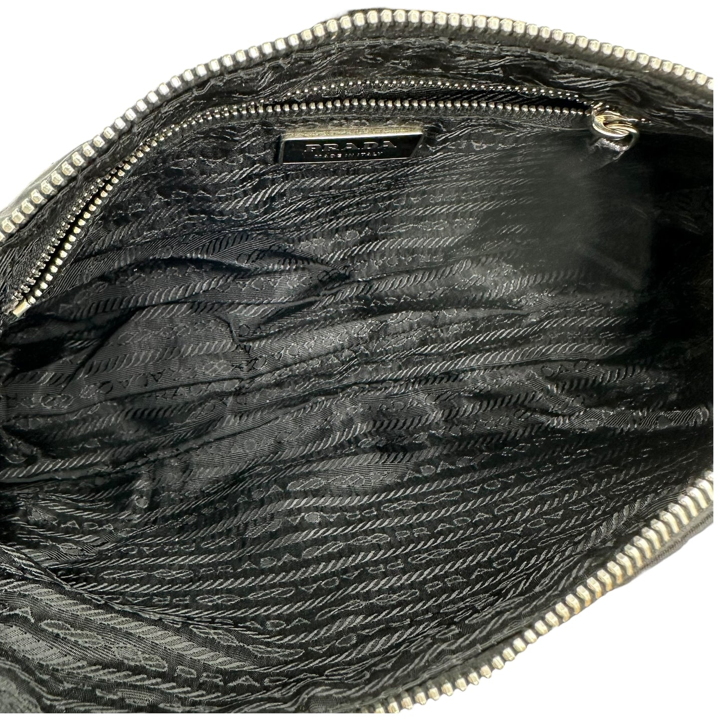 Prada Black Nylon & Red Leather Shoulder Bag - Outfit Repeater