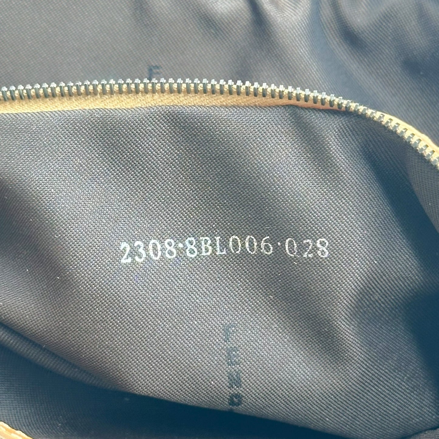 Fendi Tan & Brown Zucchino Mongram East-West Shoulder Bag
