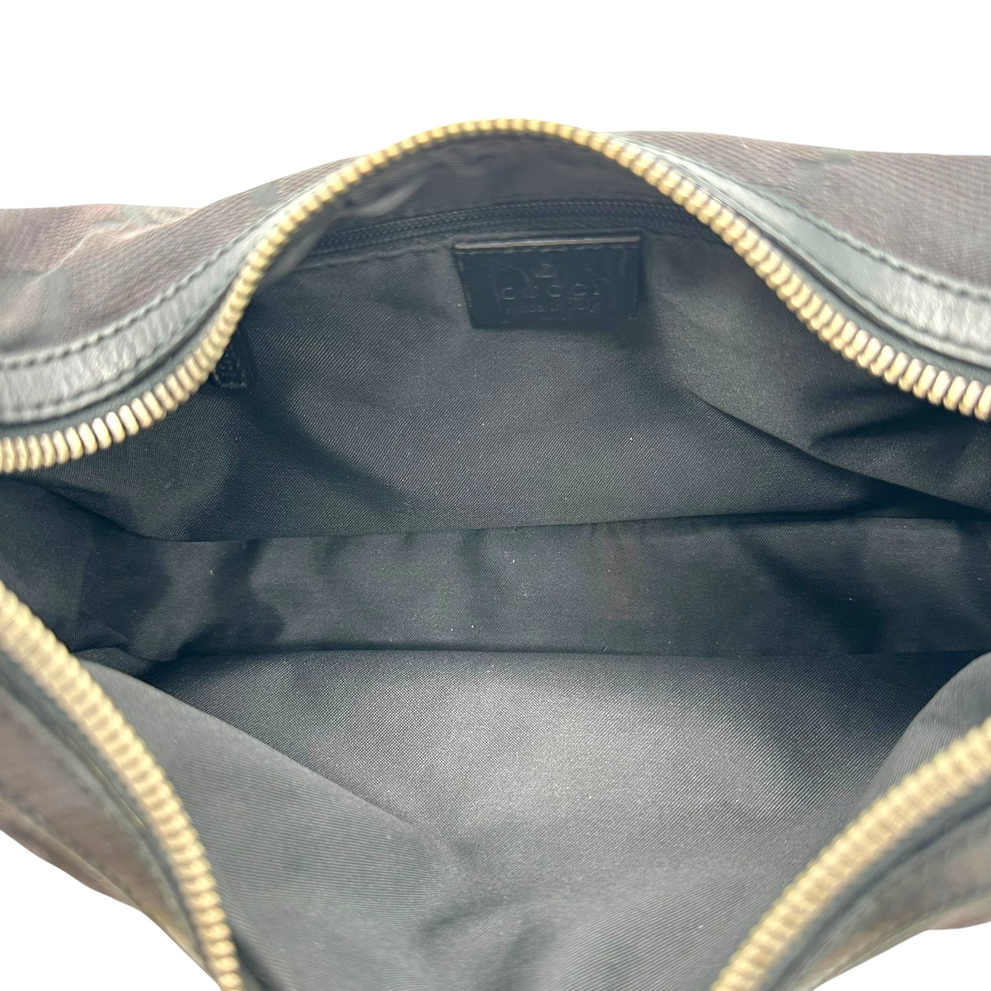 Gucci Black XL Monogram Canvas Shoulder Bag