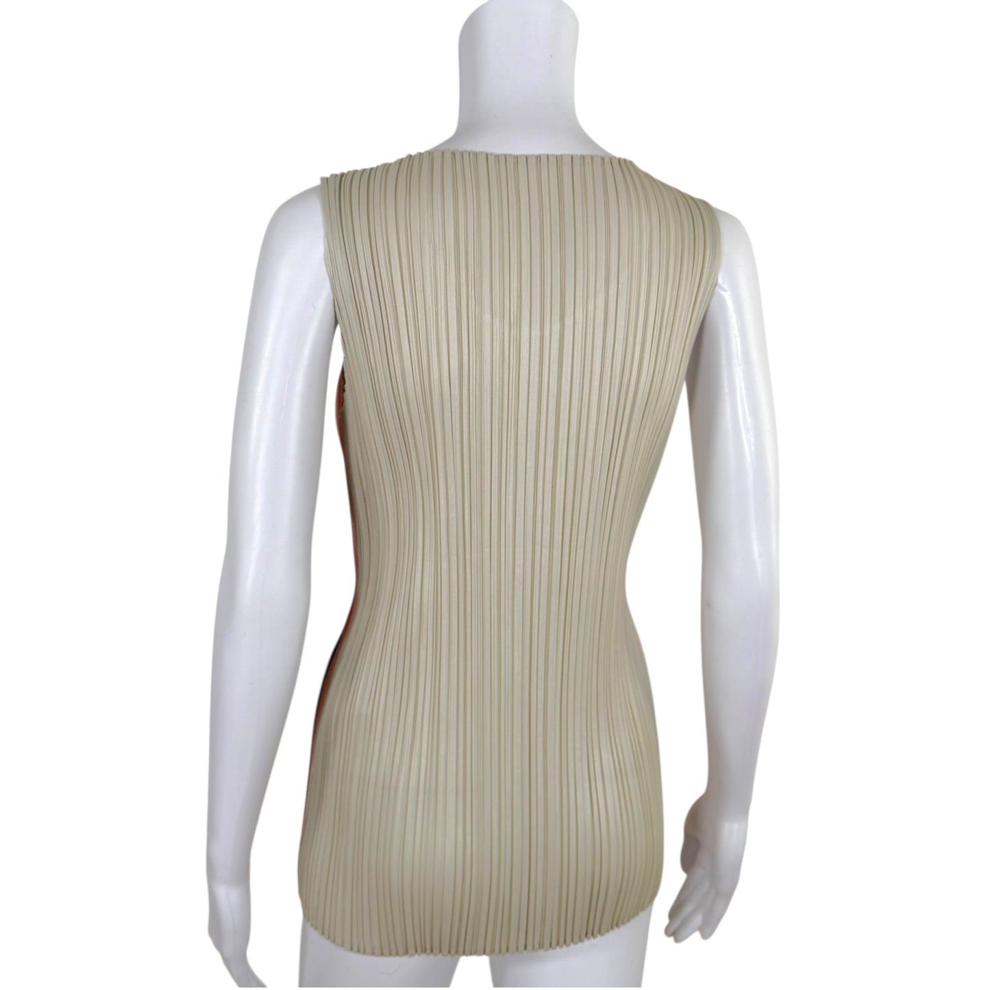 Issey Miyake Pleats Please Pink Ice Cream Sundae Print Tank