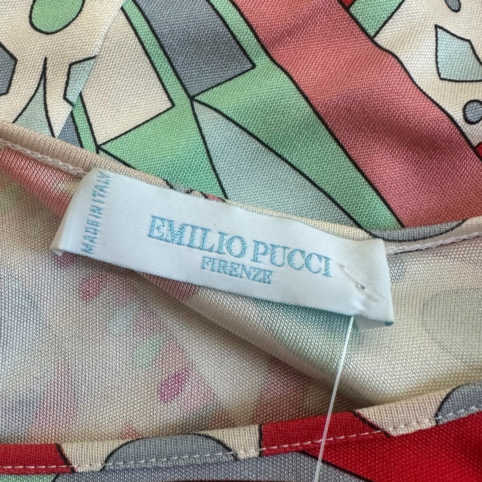 Emilio Pucci Multicolor Printed Silk Dolman Blouse - Outfit Repeater