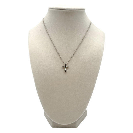 Tiffany x Elsa Peretti Sterling Silver Small Cross Necklace