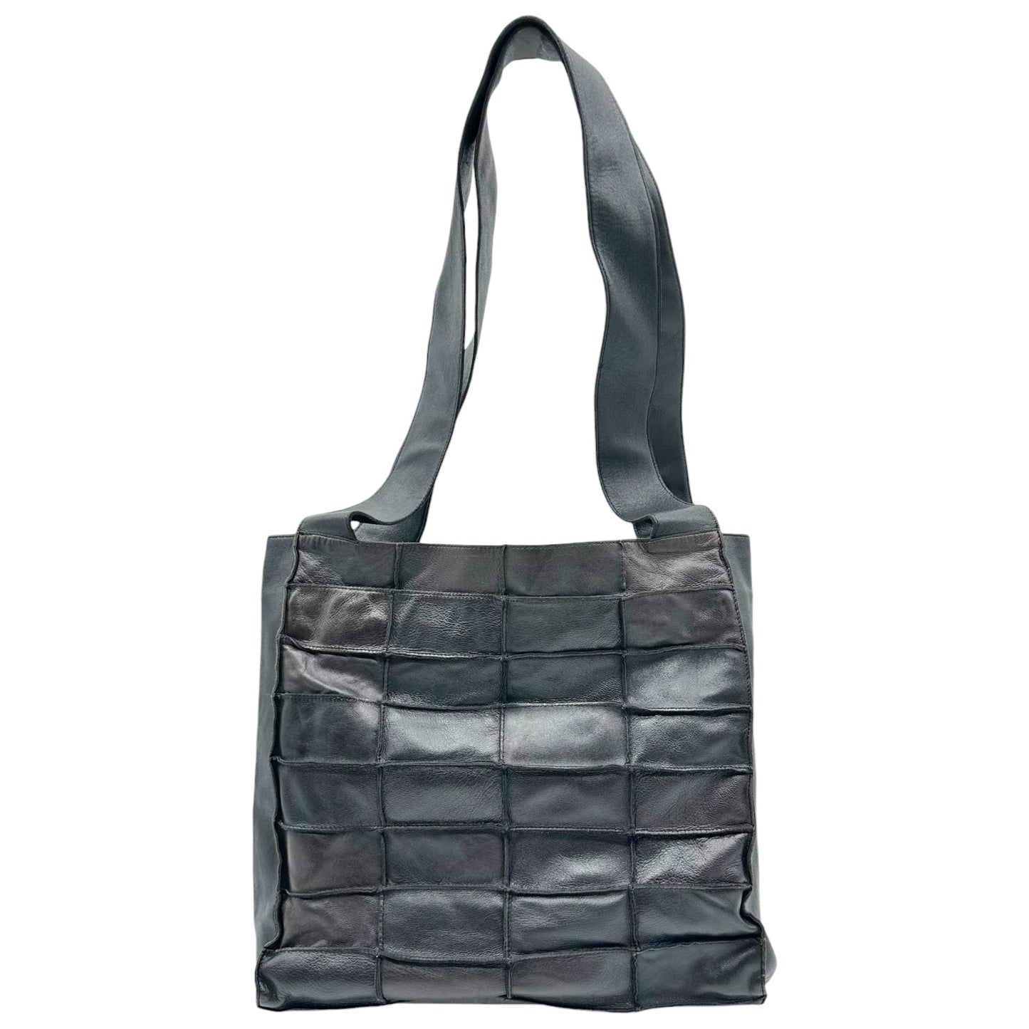 Chanel Black Patchwork Lambskin Leather Tote Bag 1997-99