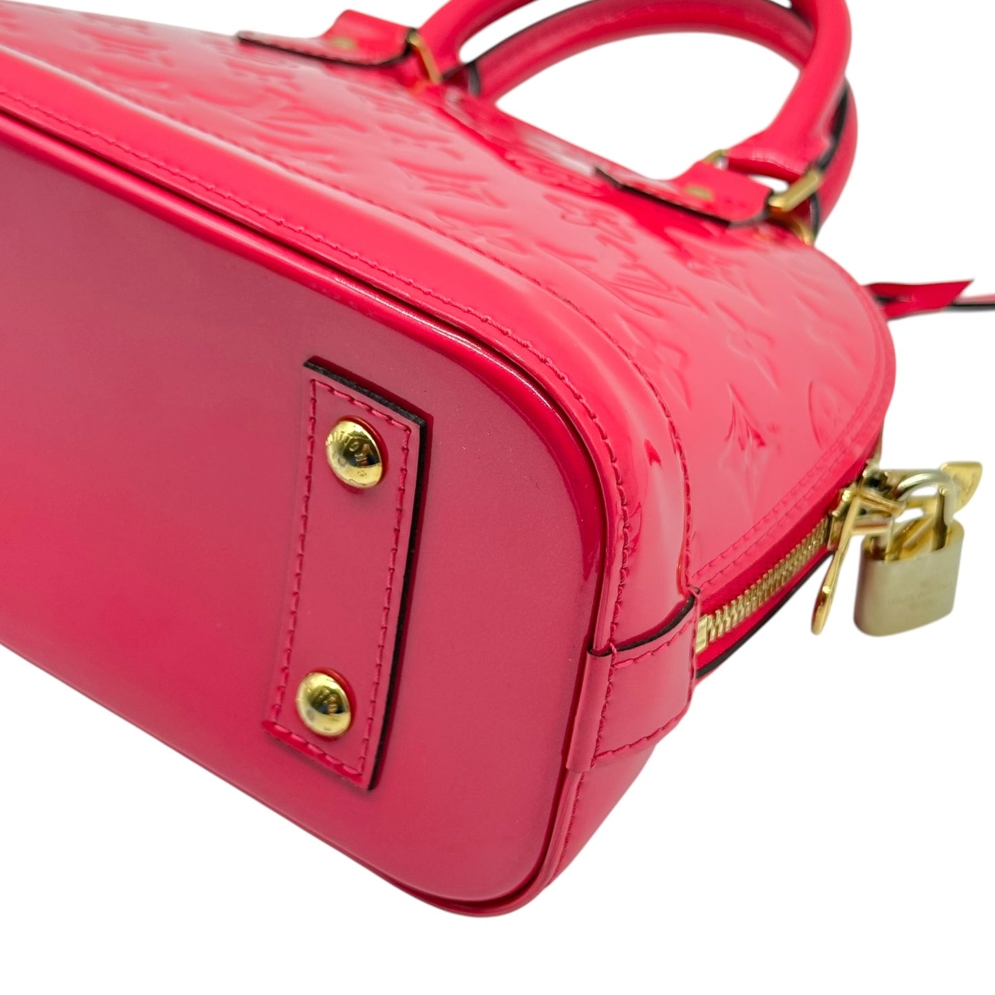 Louis Vuitton Hot Pink Vernis Patent Monogram Alma BB 2-Way Bag