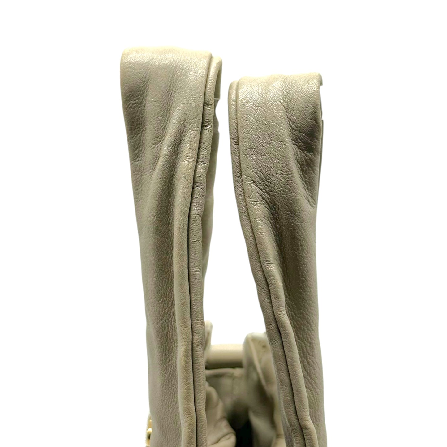 Gucci Ivory Guccissima Embossed Medium Hysteria 2-Way Bag