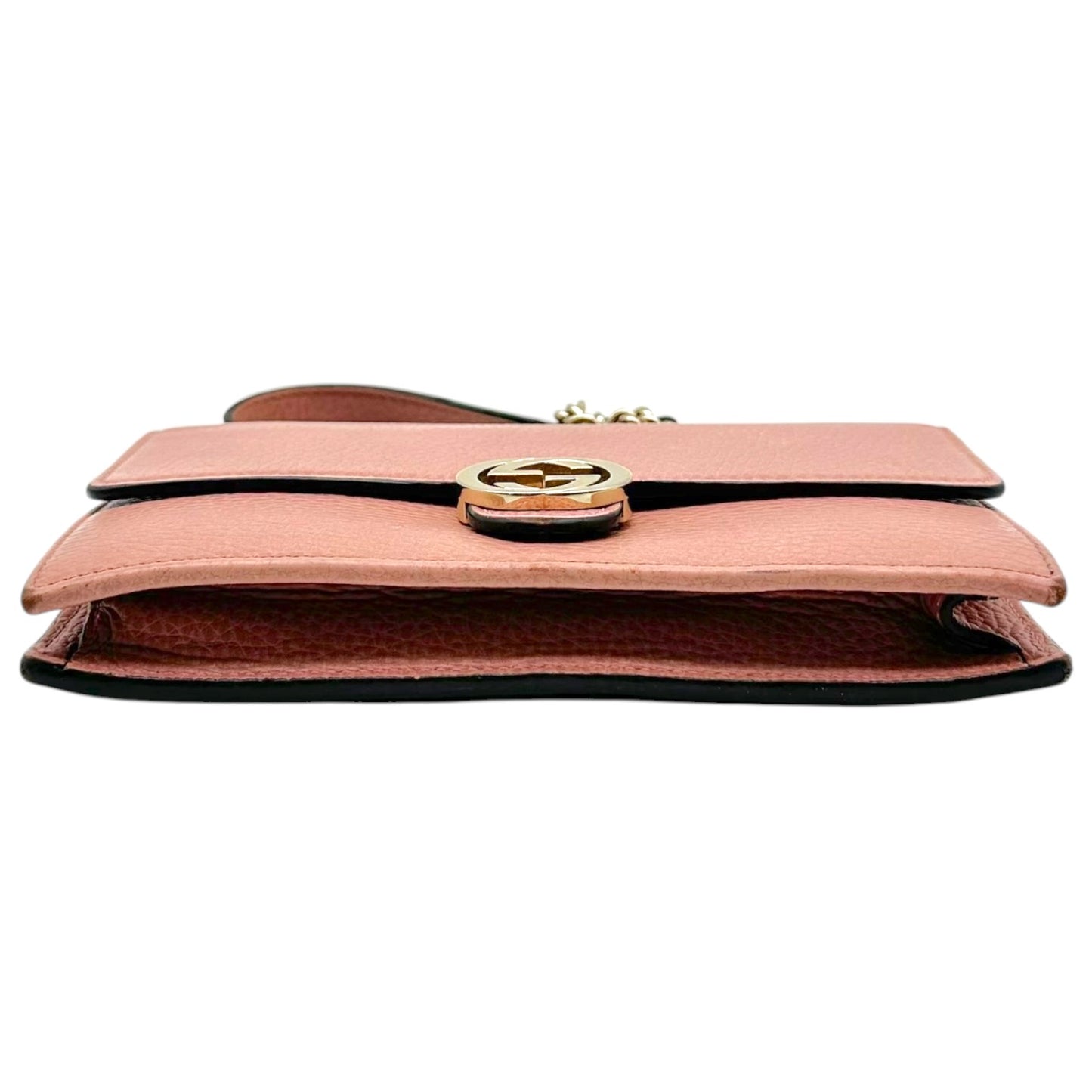 Gucci Crossbody Wallet-on-Chain Bag Blush Pink Leather