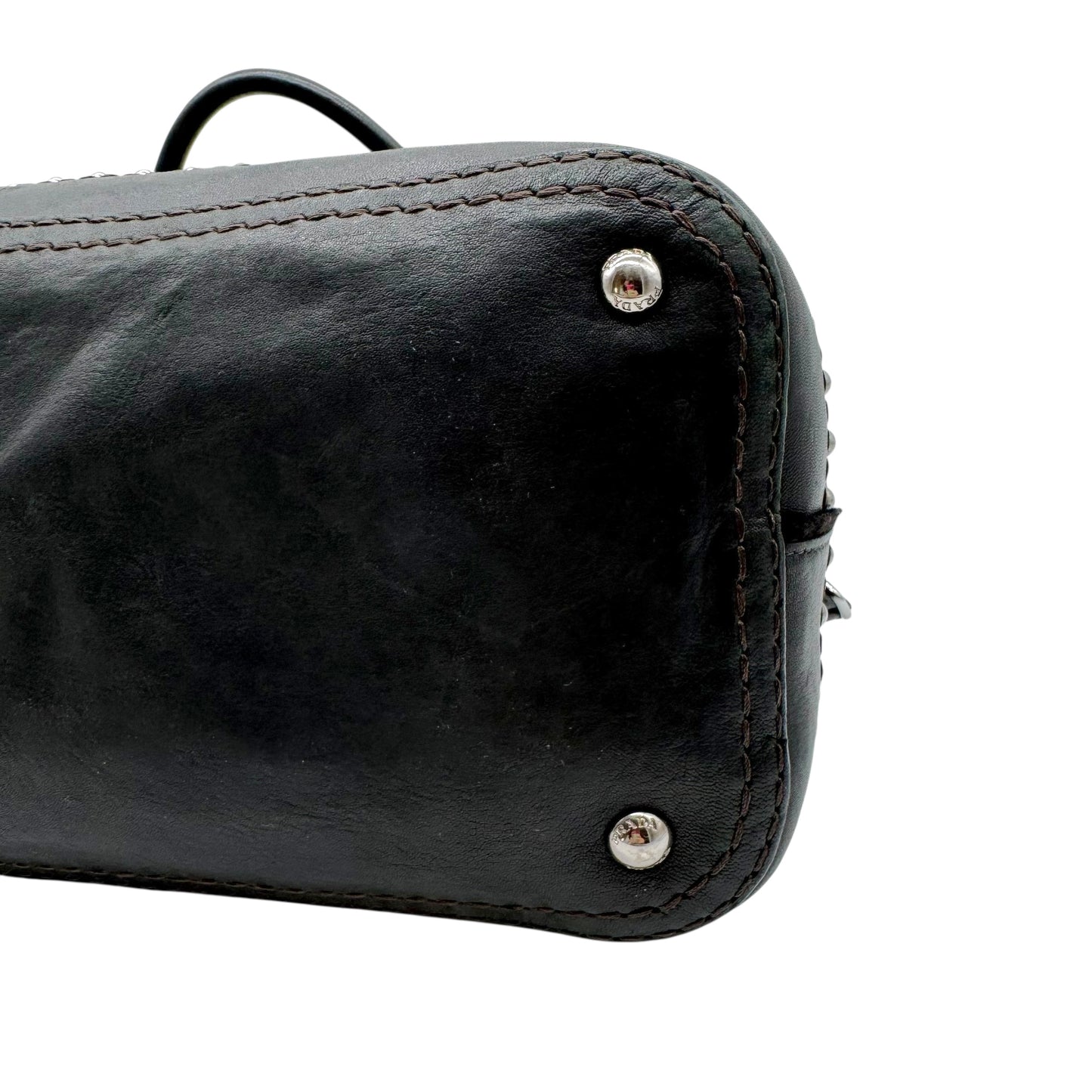 Prada Camouflage & Leather Studded 2-Way Hobo Bag - Outfit Repeater