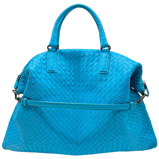 Bottega Veneta Turquoise Leather Convertible Maxi Tote Bag