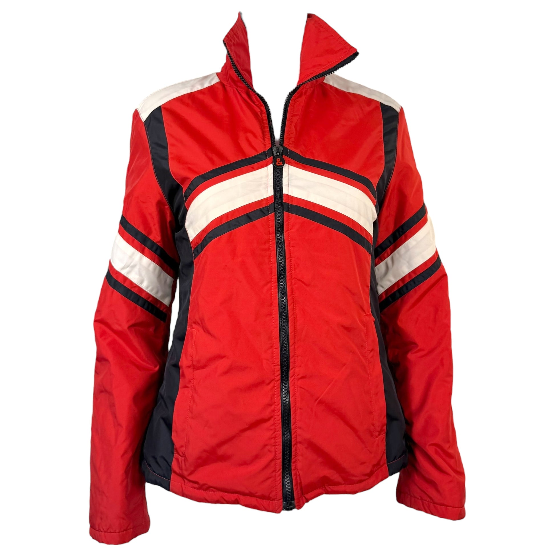 D&G Dolce & Gabbana Red Puffer Moto Jacket - Outfit Repeater