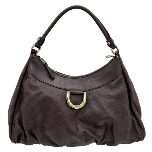 Gucci Brown Guccissima Monogram Abby Shoulder Bag
