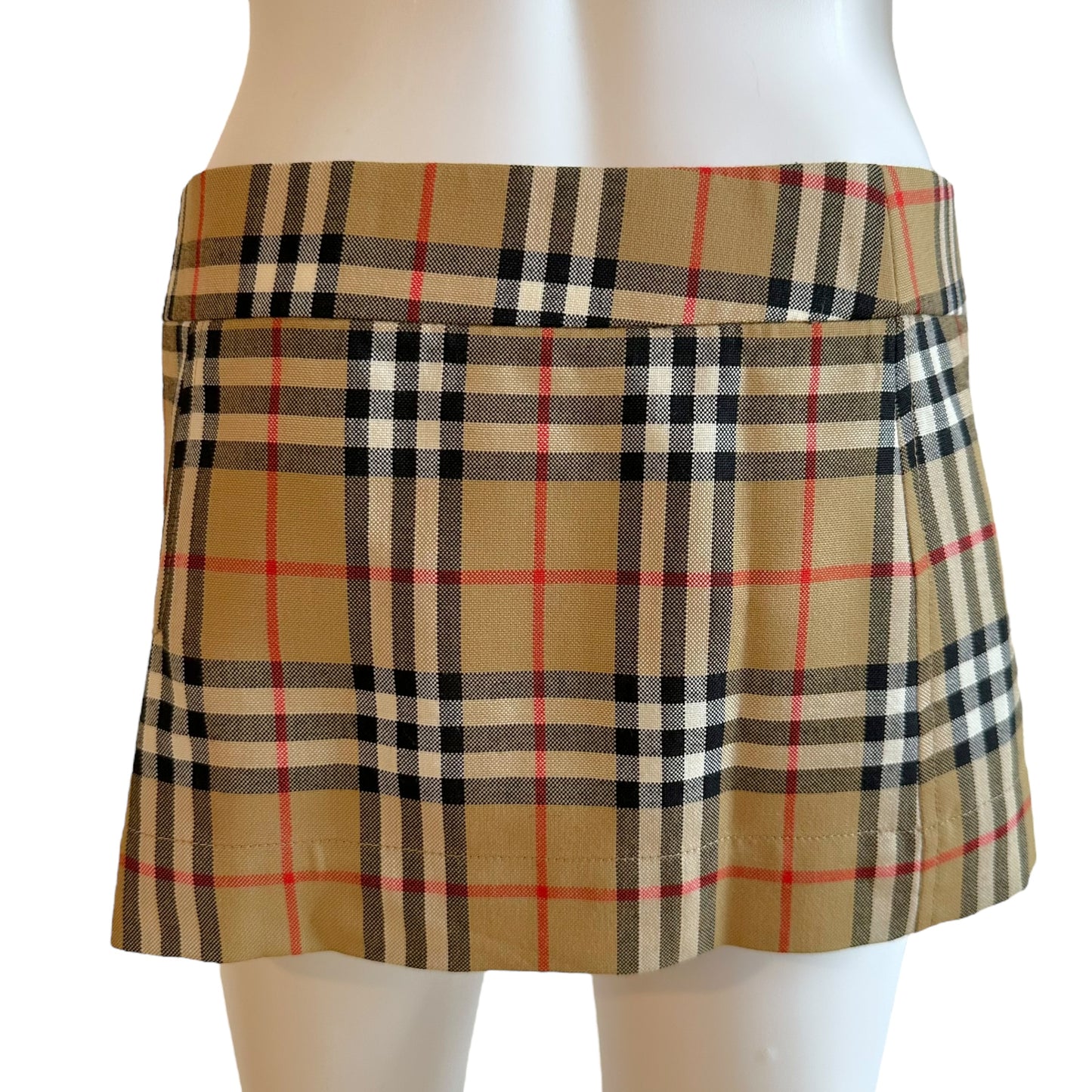 Burberry x Vivienne Westwood Nova Check Plaid Micro Mini Skirt