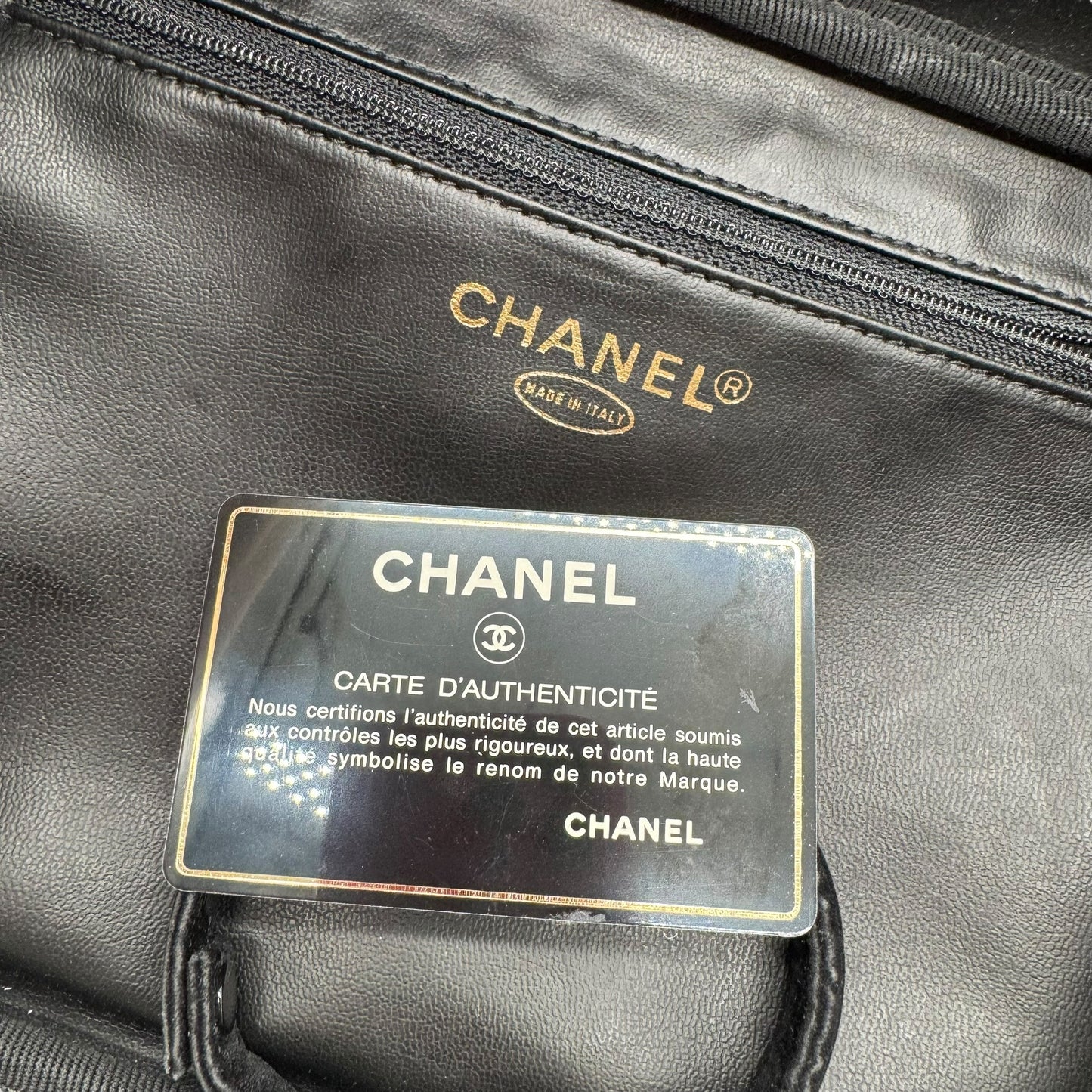 Chanel Black Caviar Leather 2-Way Satchel Vanity Bag 1996-97 - Outfit Repeater