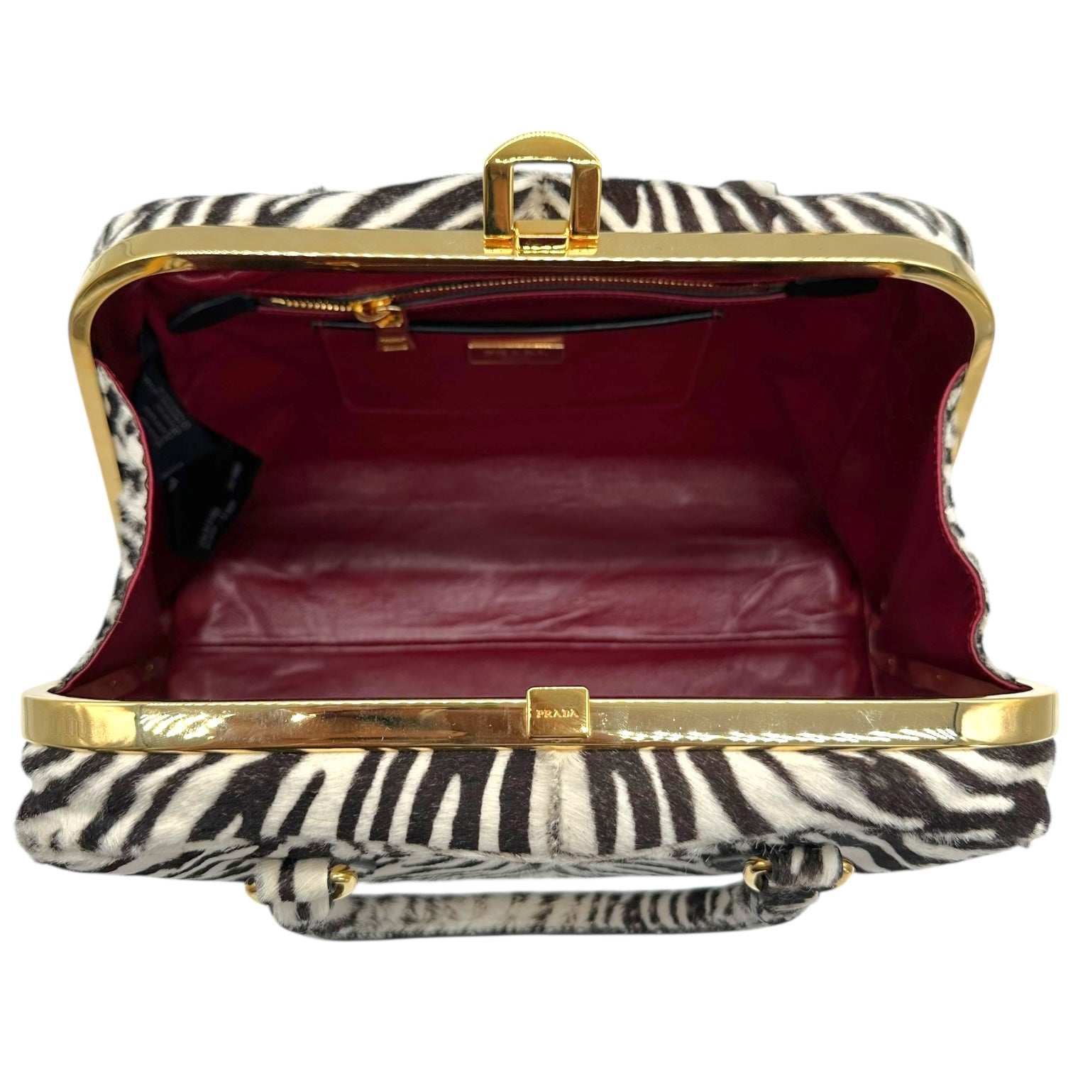 Prada Zebra Print Ponyhair Bowler Bag RARE - Outfit Repeater