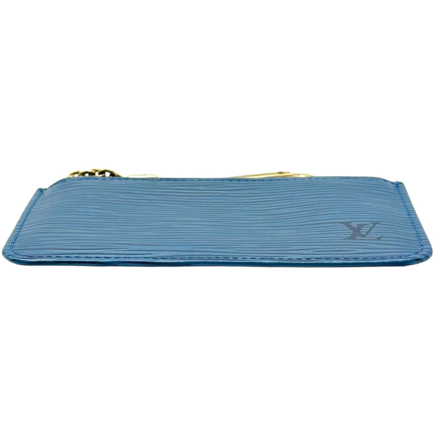 Louis Vuitton Blue Epi Leather Zip Key Pouch