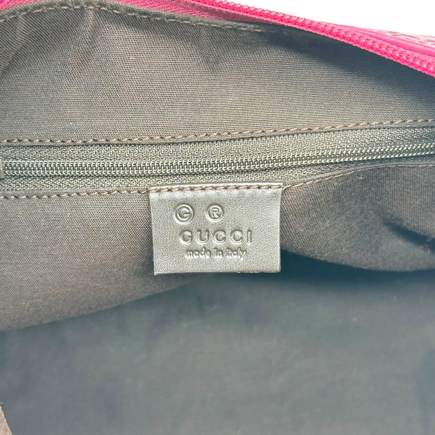 Gucci Shoulder Bag Plum Purple Guccissima Leather