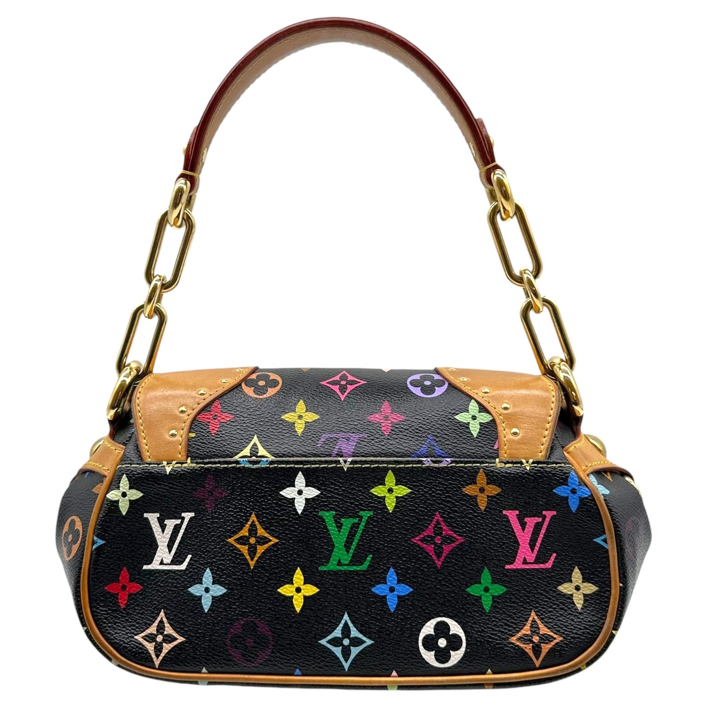 Louis Vuitton Shoulder Bag Black Multicolor Murakami