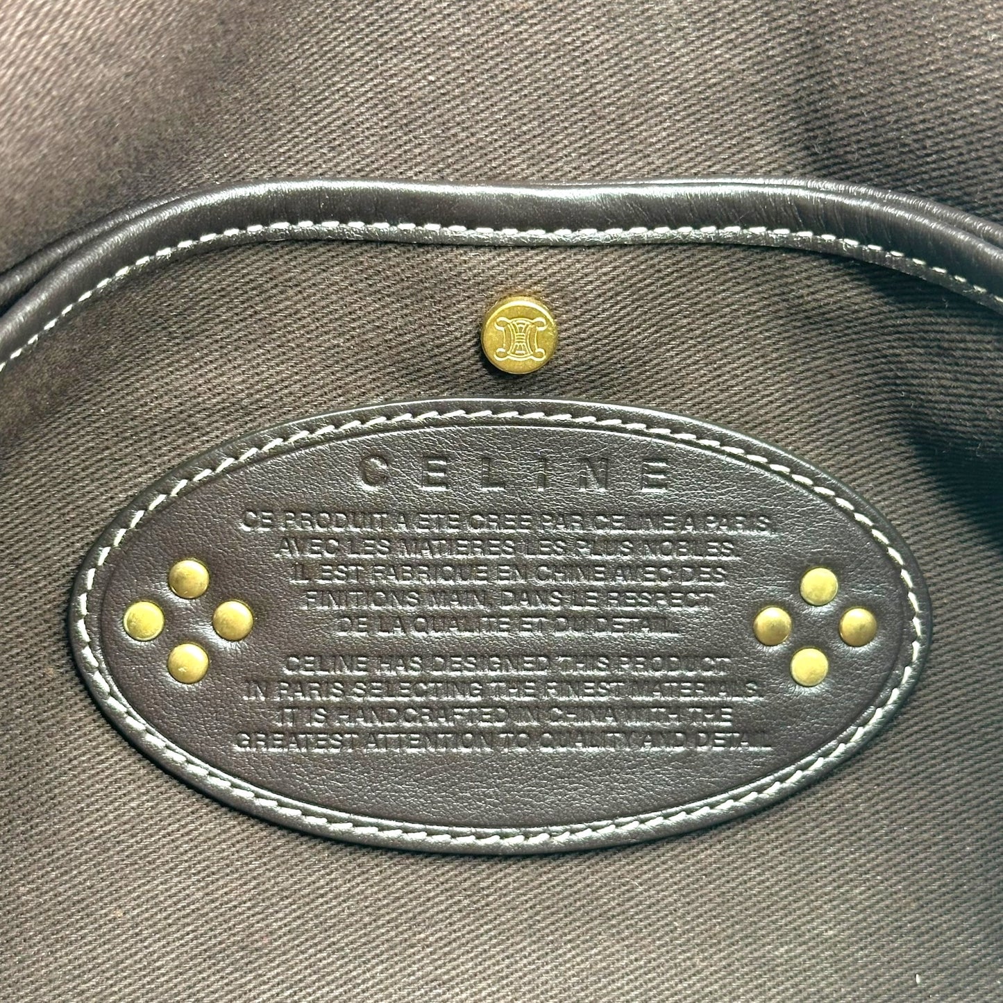 Celine Tan Triomphe Monogram Poulbot Bag