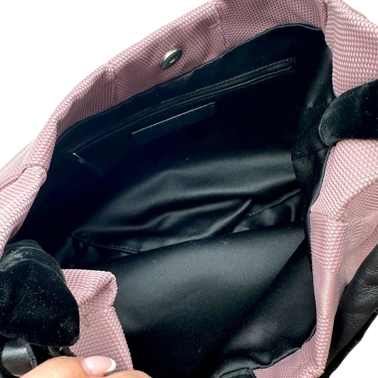 Yves Saint Laurent by Tom Ford Dusty Lilac & Black Velvet YSL Logo Hobo Bag