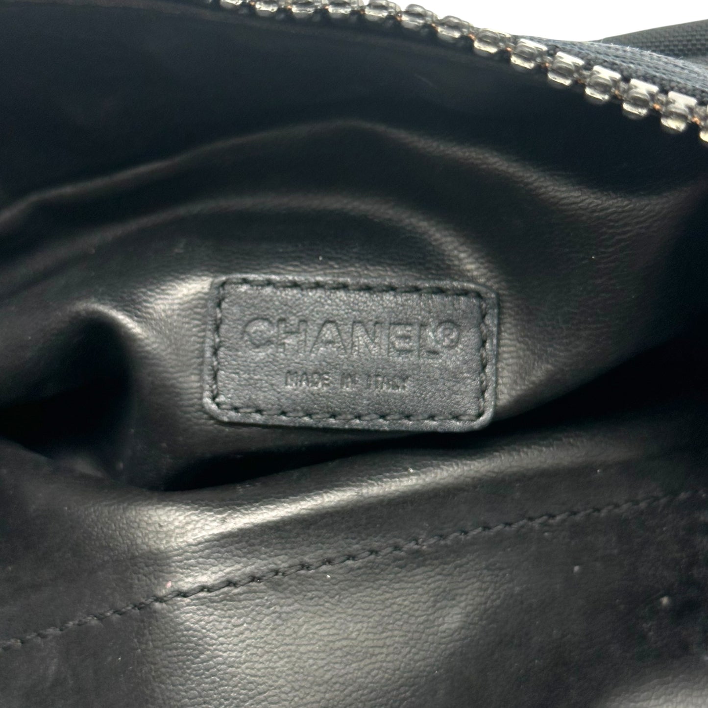 Chanel Sport Black Nylon Multi-Zip Cosmetic Bag 2002-03