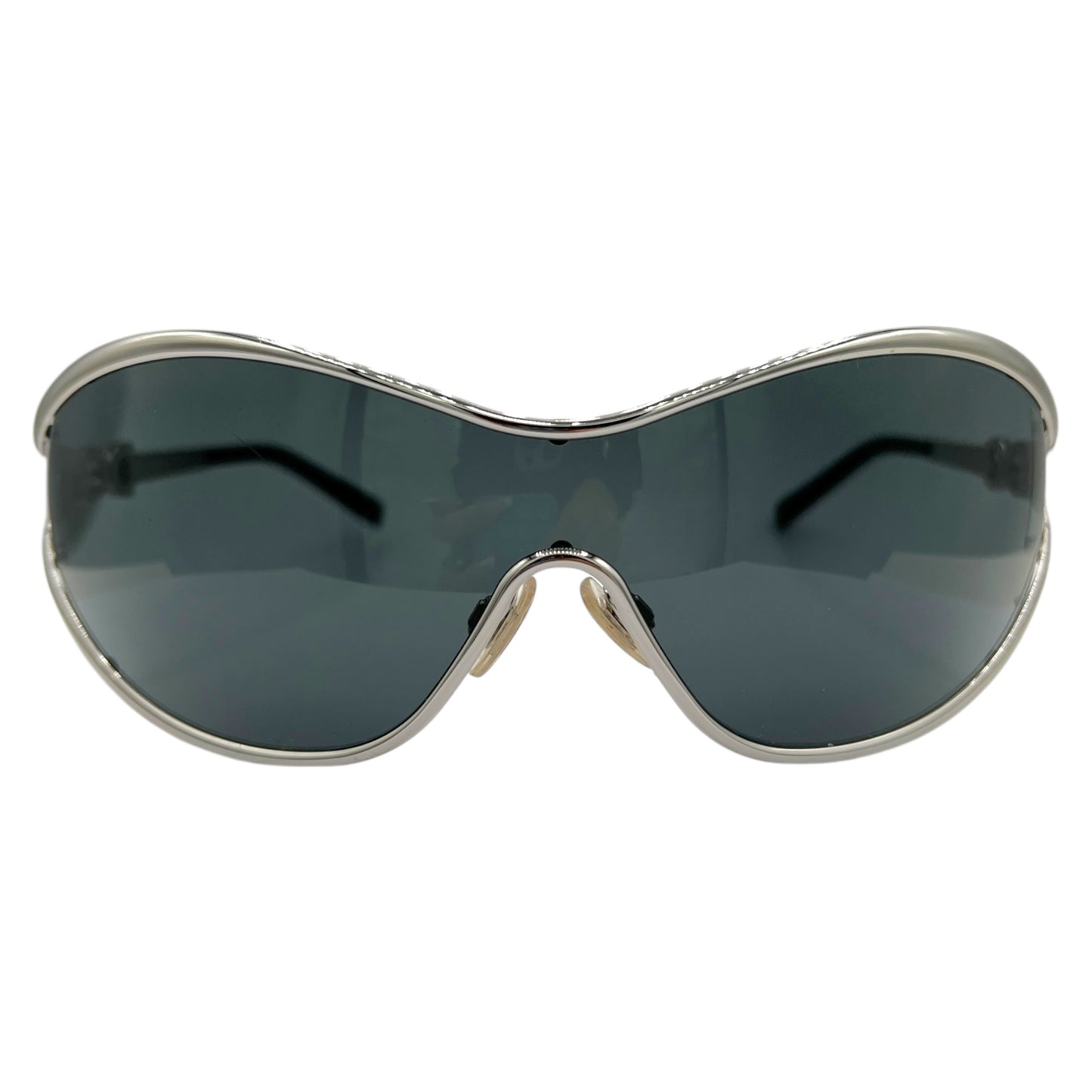 Dolce & Gabbana DG2020-B Crystal Black Shield Sunglasses
