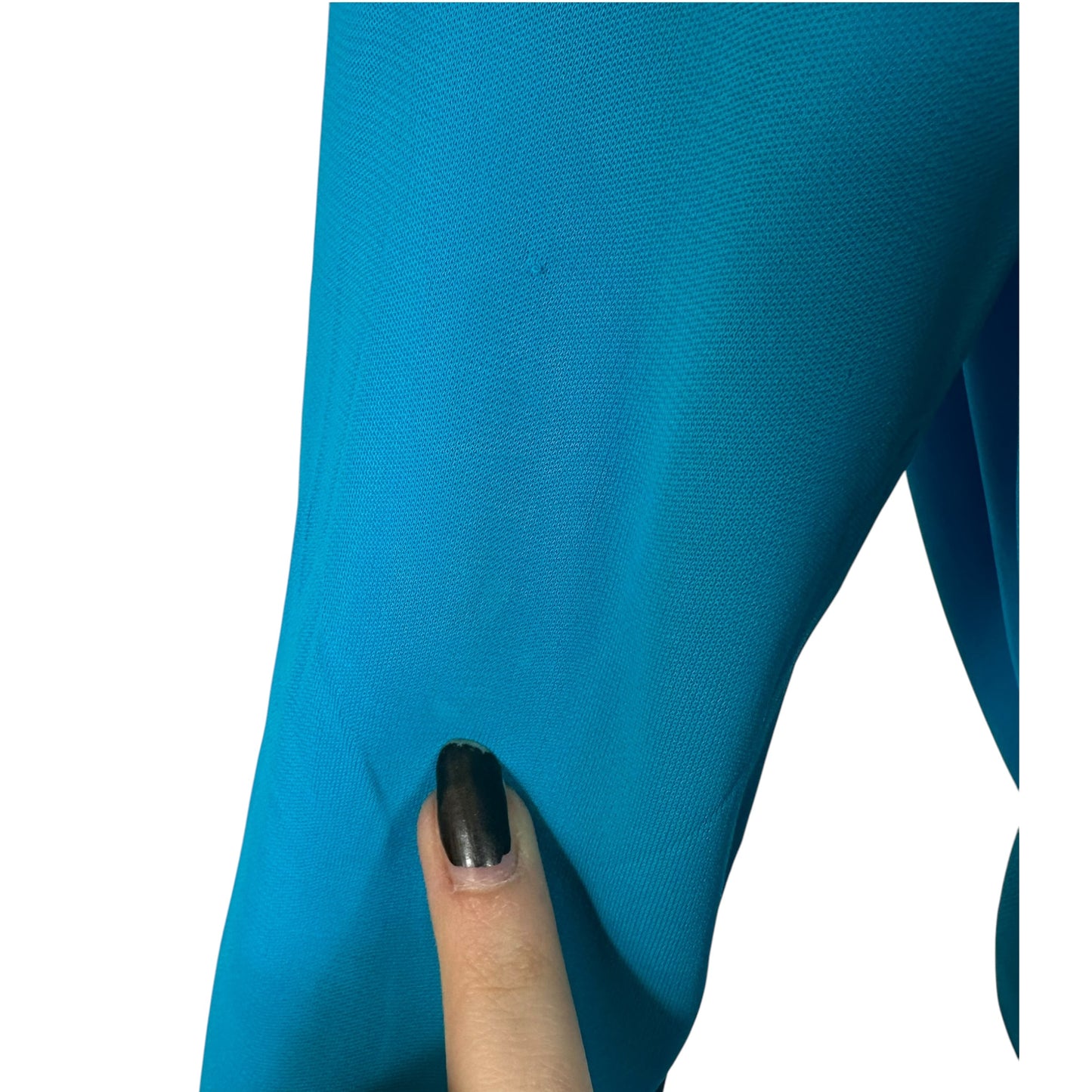 Emilio Pucci Turquoise Backless Mini Dress 3/4 Sleeve