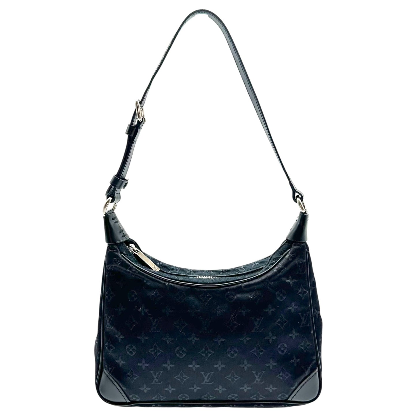 Louis Vuitton Black Silk Monogram Mini Shoulder Bag