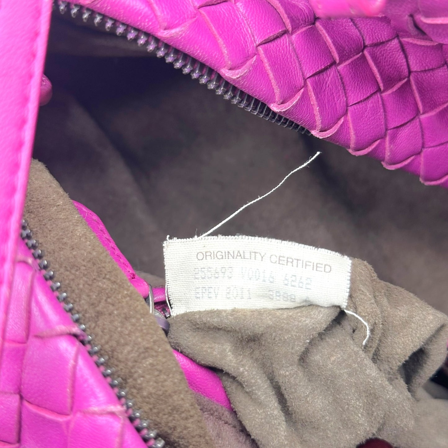 Bottega Veneta Purple Intrecciato Leather Shoulder Bag