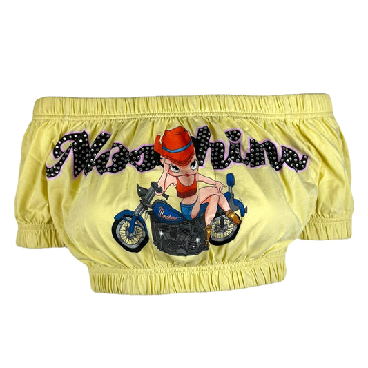 Moschino x Betty Boop Yellow Cropped Top