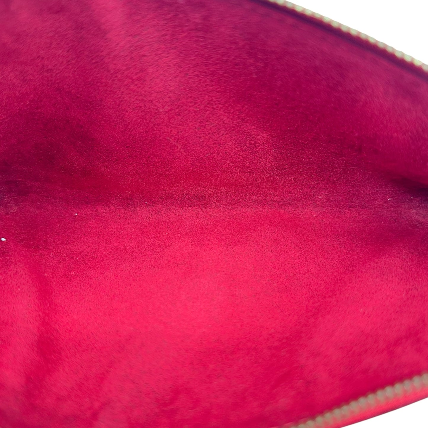 Louis Vuitton Red Epi Leather Pochette Mini Bag