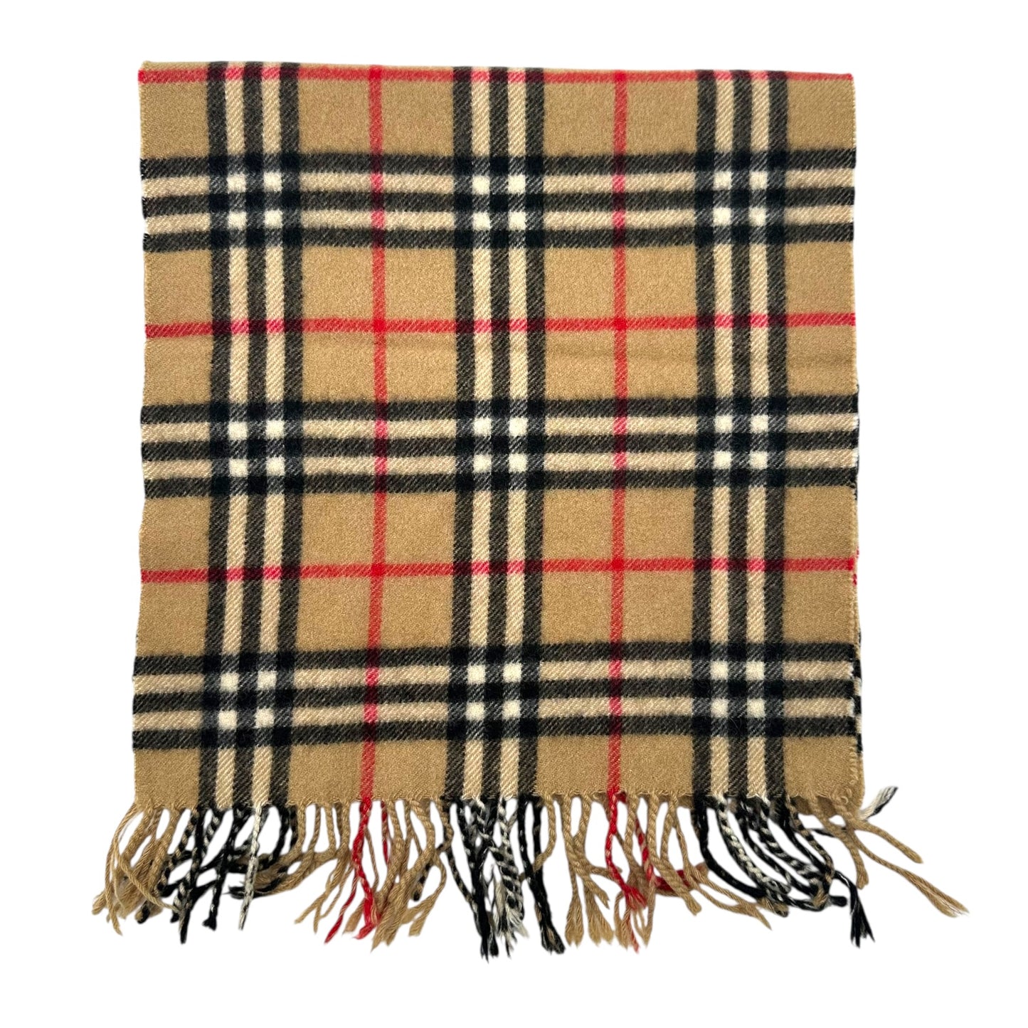 Burberry Classic Nova Check Plaid Cashmere Scarf