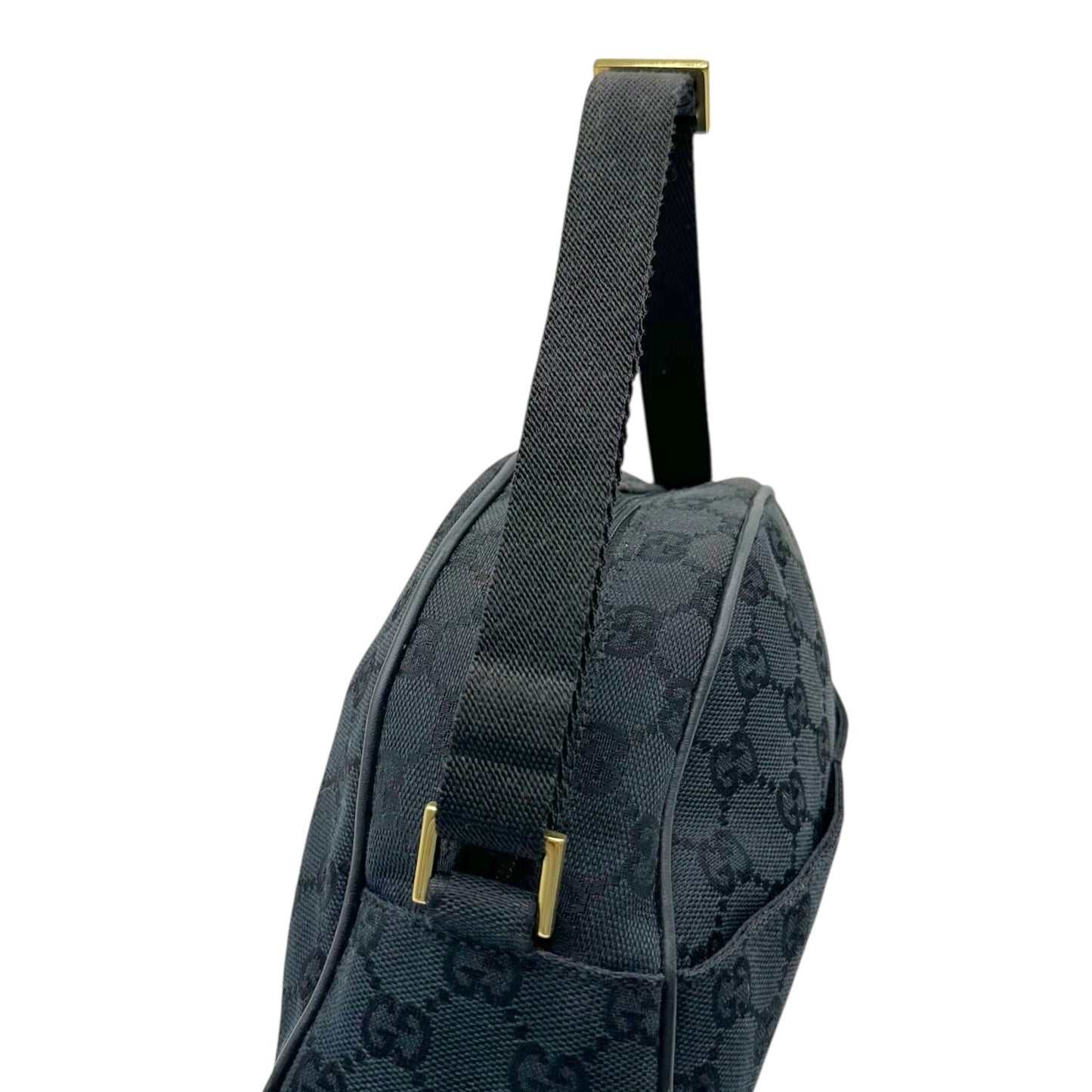 Gucci Black Monogram Crescent Mini Bag