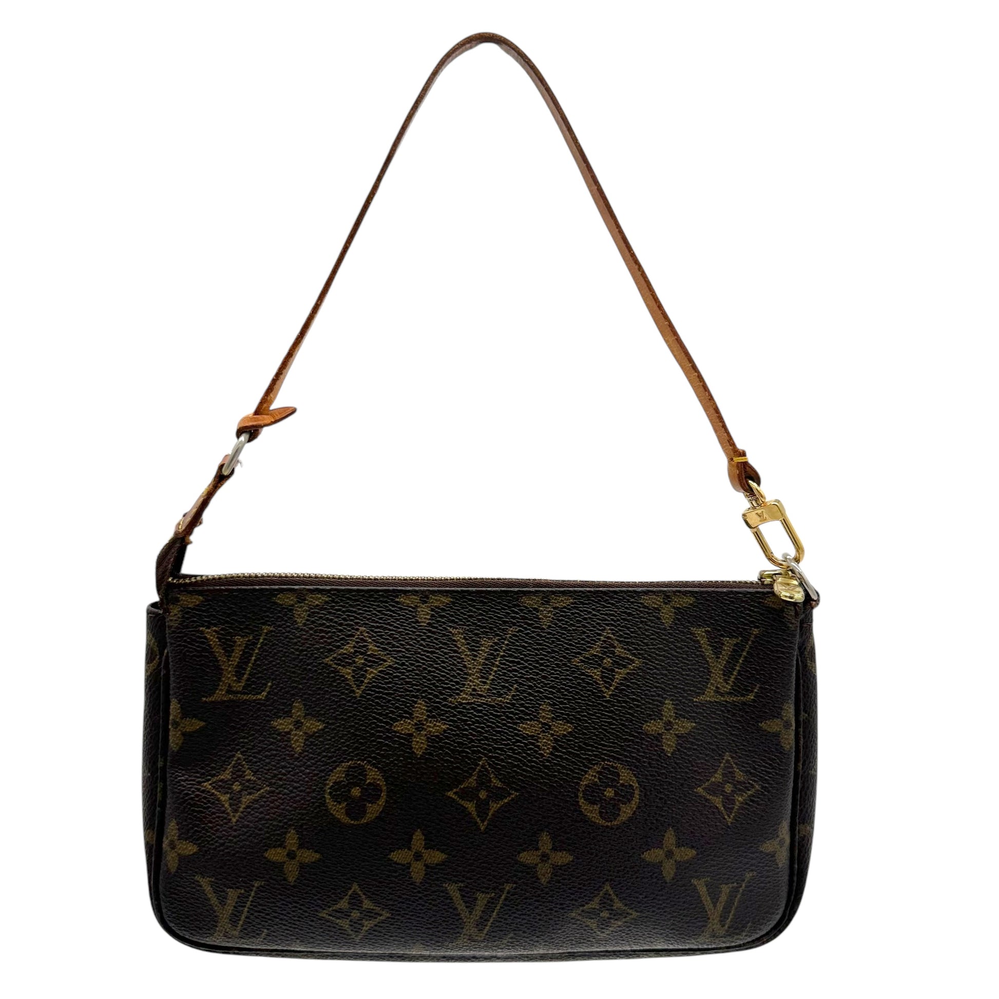 Louis Vuitton Brown Monogram Pochette Bag - Outfit Repeater