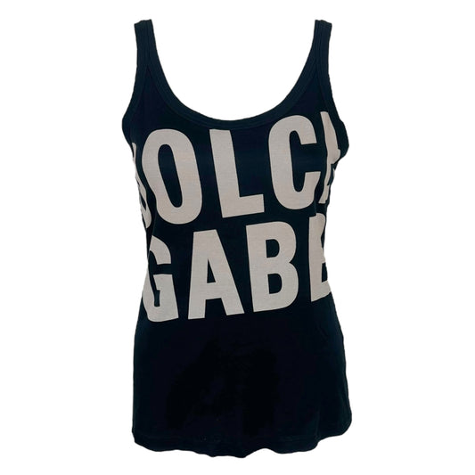 Dolce & Gabbana Black & White Logo Graphic Tank - Outfit Repeater