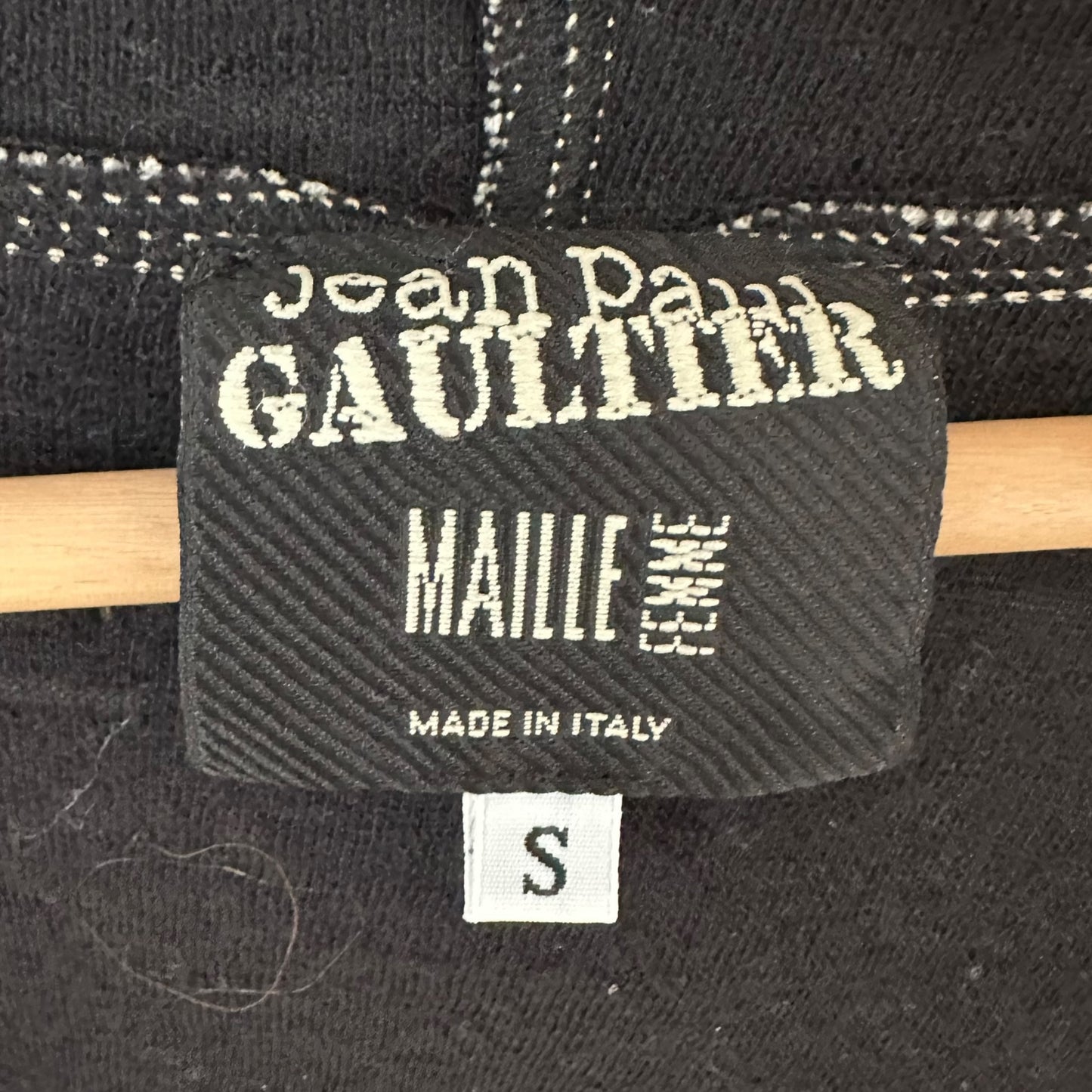 Jean Paul Gaultier 'Knit' Printed Crop 3/4 Sleeve Jacket