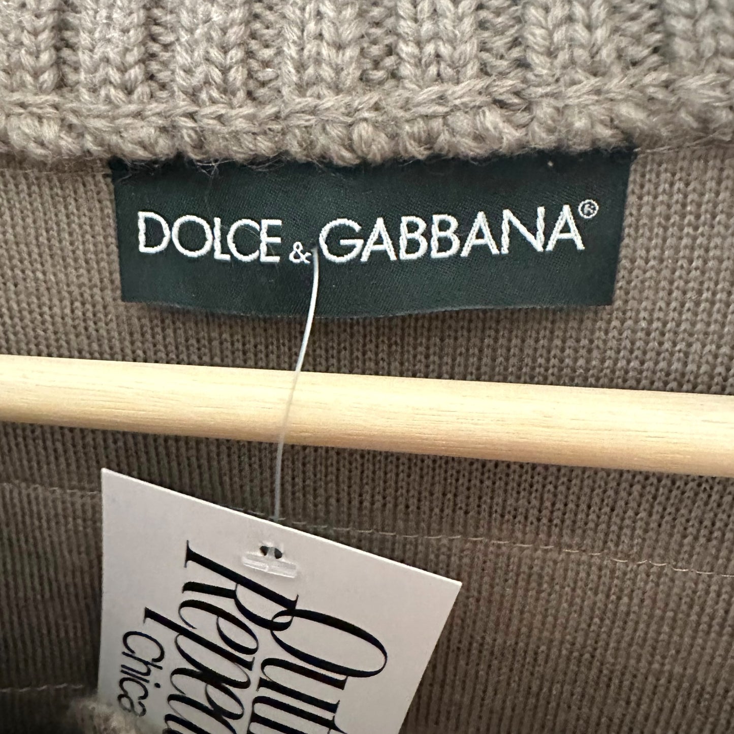 Dolce & Gabbana Gray Mongolian Lamb Fur Wide Neckline Coat