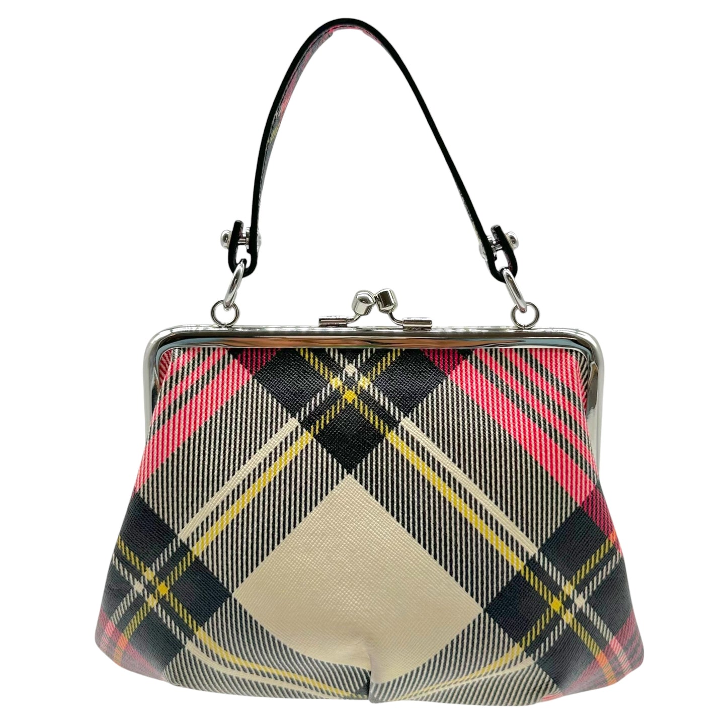 Vivienne Westwood Pink Tartan Top Handle 2-Way Mini Bag