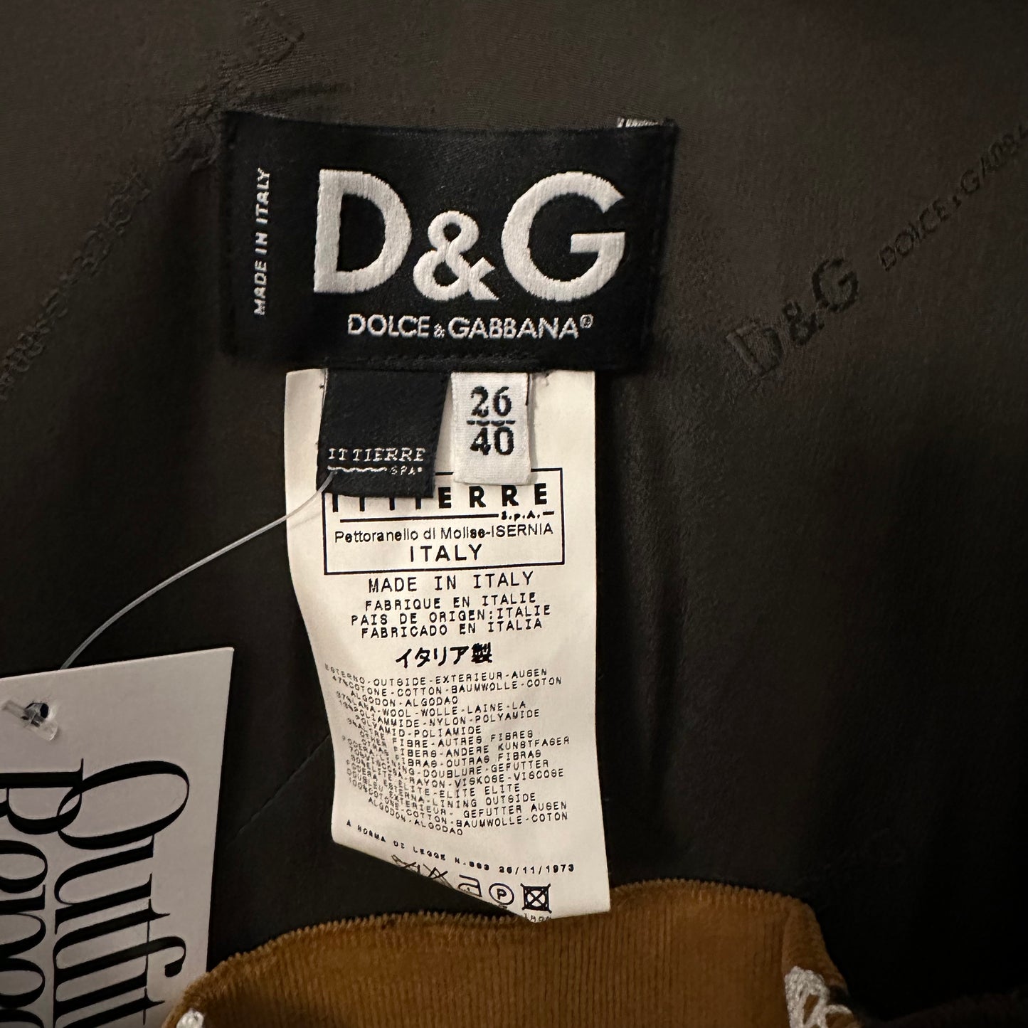 D&G Dolce & Gabbana F/W 2002 Drindl Corset Blouse